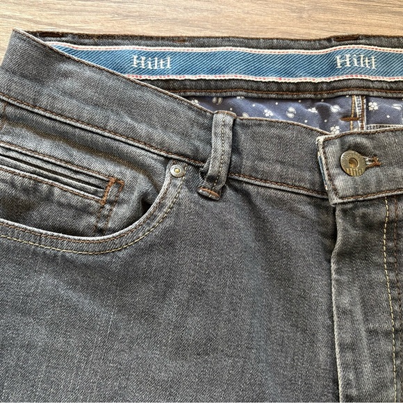 Hiltl The Ultimate Trouser Jeans Mens Size 34x29 Blue Grey Straight Leg - Picture 3 of 9